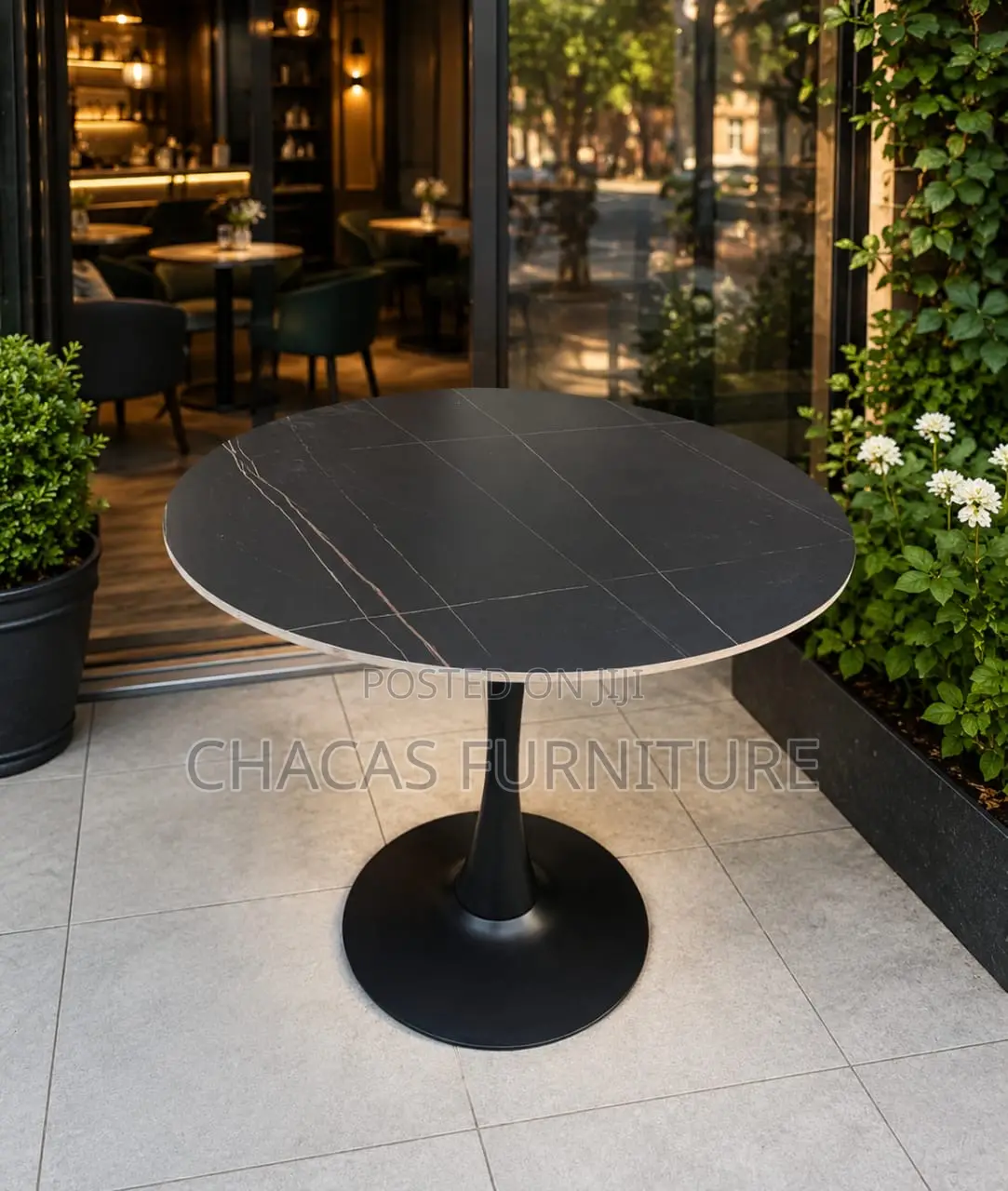 Premium Marble-Top Dining Cafe Table