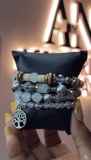 Silver White Beads