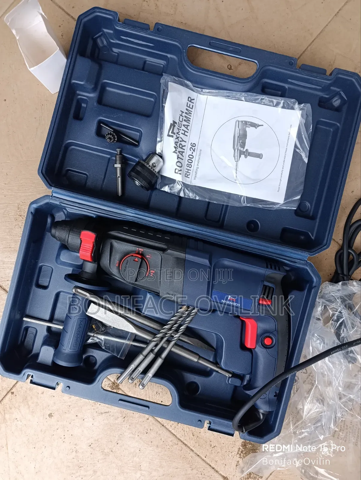 SDS Plus Electric Concrete Drill Machine by Maxmech