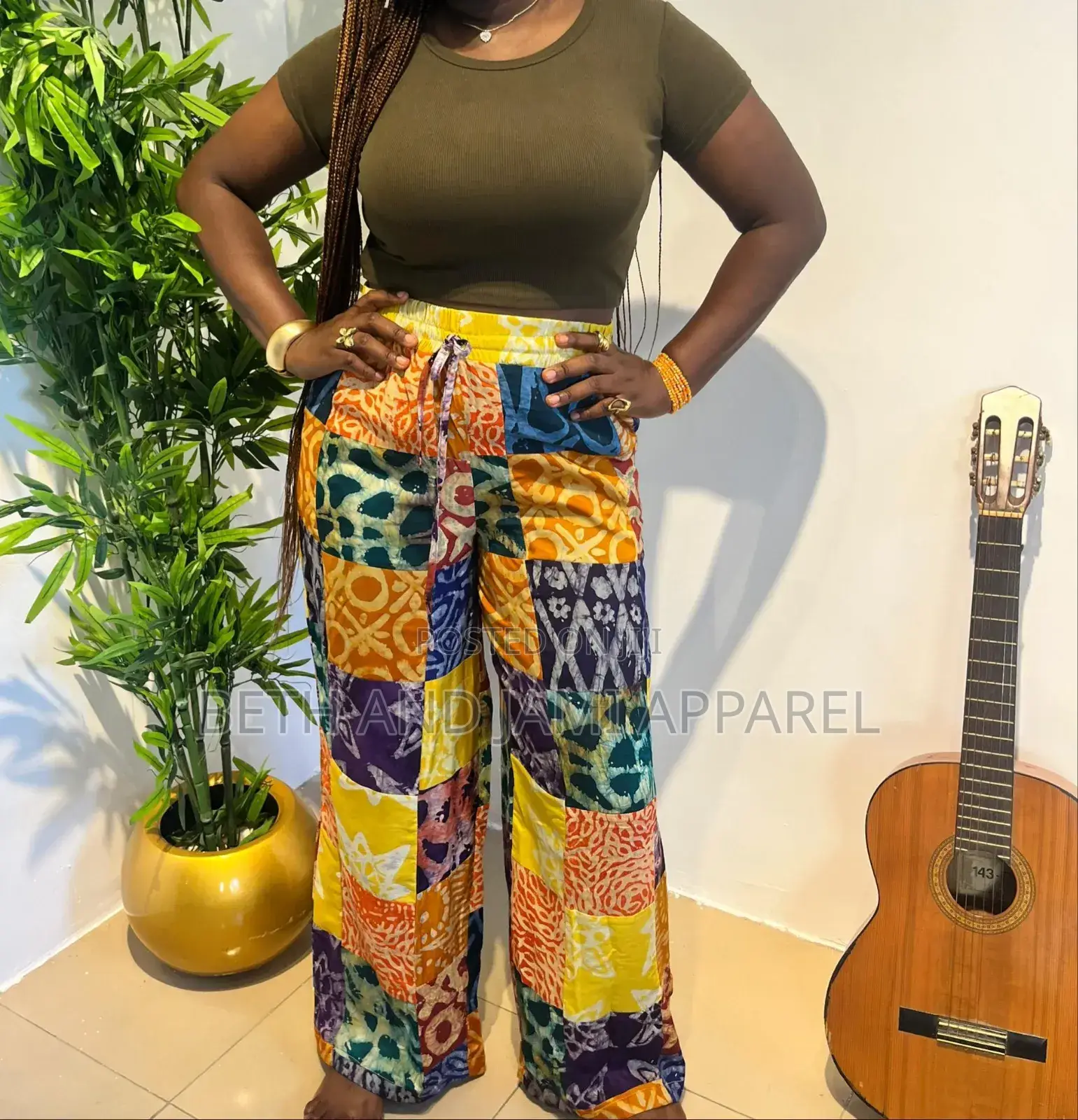 Adire Patch Pants