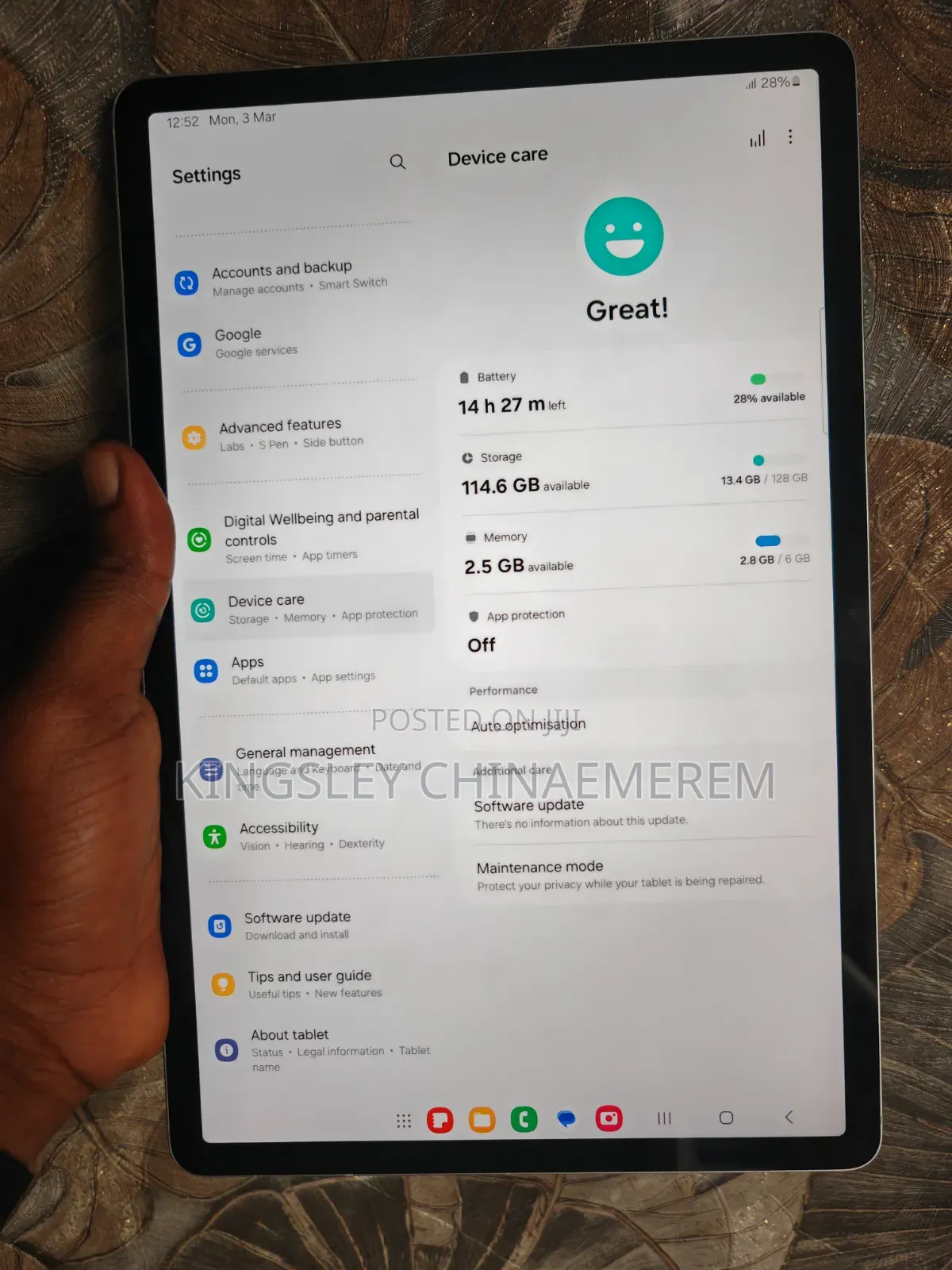 Samsung Galaxy Tab S7 FE 128 GB Silver
