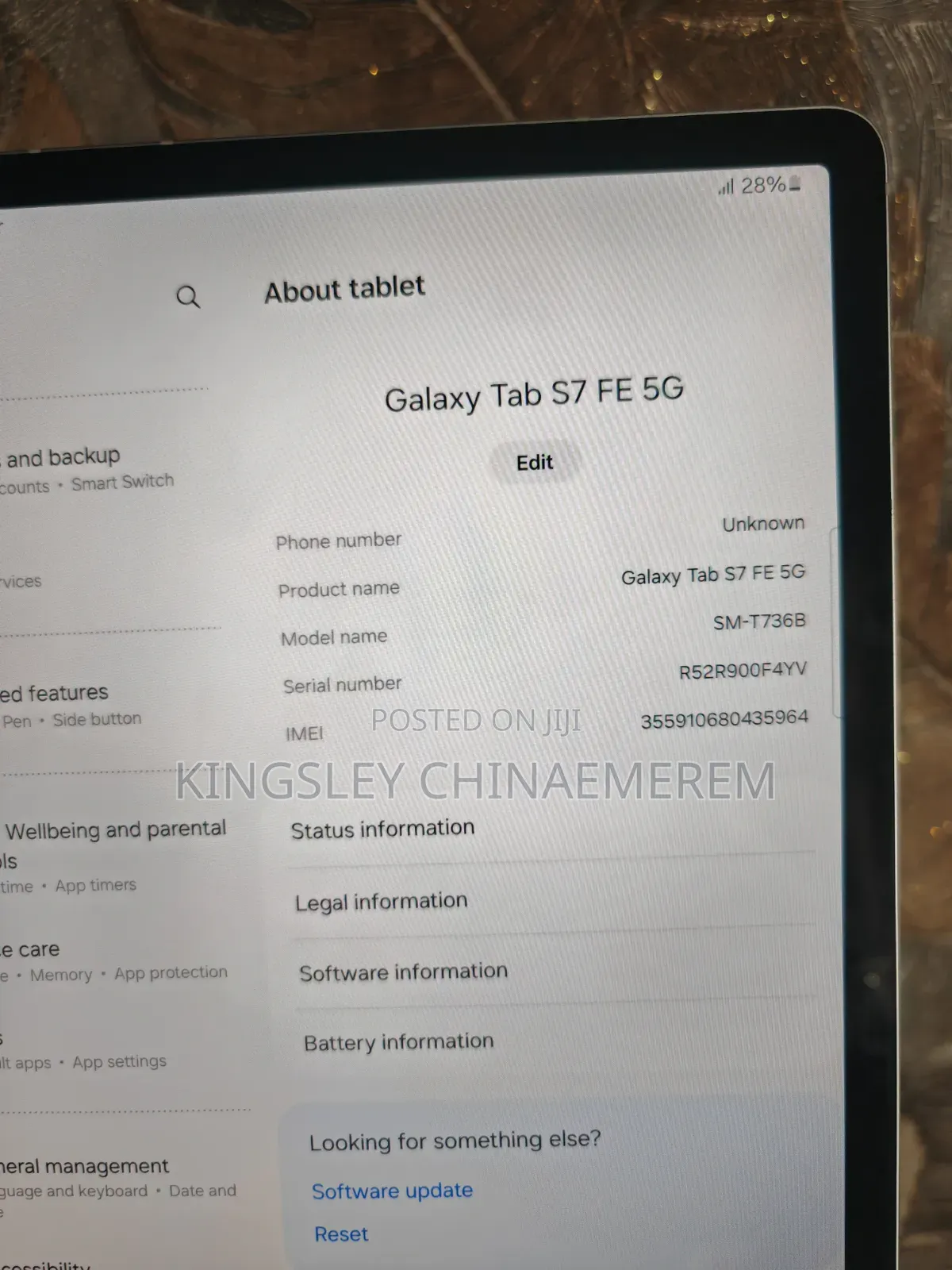 Samsung Galaxy Tab S7 FE 128 GB Silver
