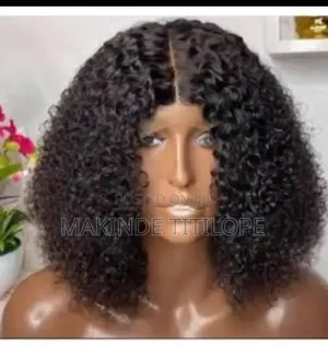 Curl Hair With Dark Brown Color