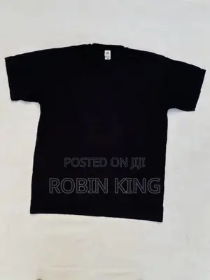 Fruit of the Loom Valueweight v-Neck Black Plain Tee Shirt Size X L
