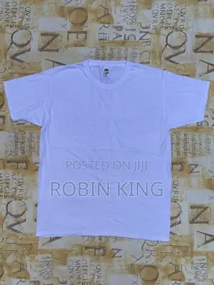 Fruit of the Loom Valueweight White Plain T Shirt Size Medium M