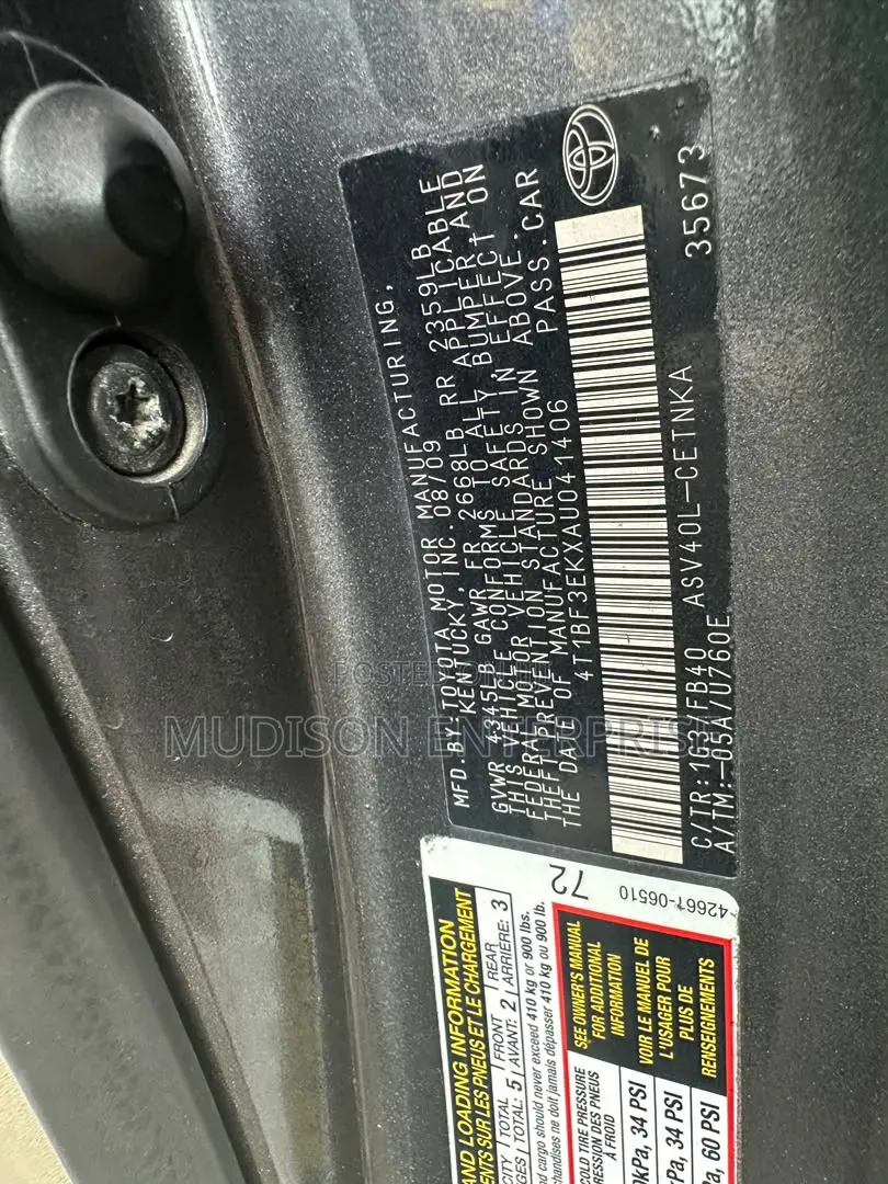 Toyota Camry 2010 Gray