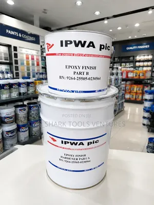 20-Liter White Buckets of IPWA PLC Brand Epoxy Finish Marine Paint