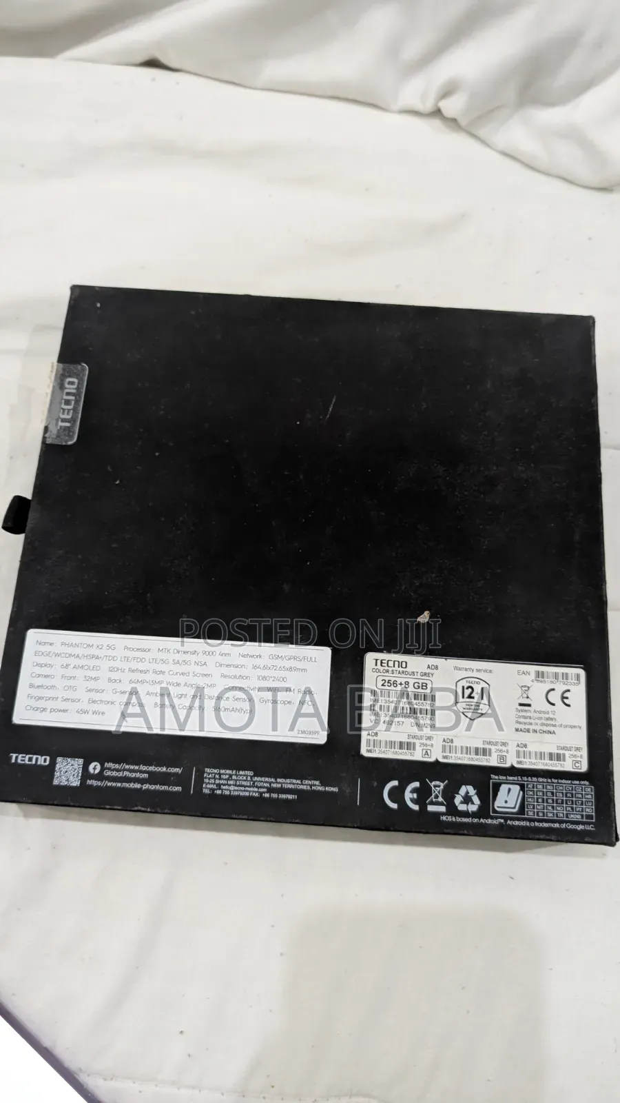 Tecno Phantom X2 5G 256 GB Black