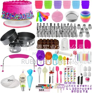 Cake Decorating Turntable Set (500pcs)