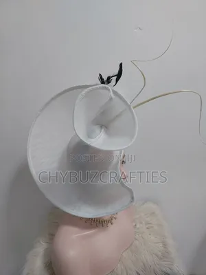 White Free Form Hat