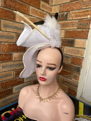 White Free Form Hat