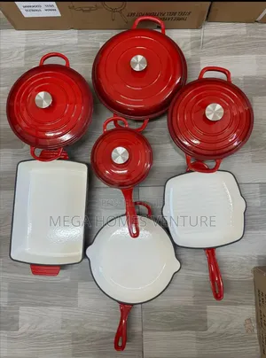 7 Pieces Cast Iron Pot