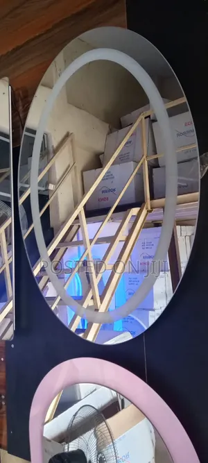 Oval Bathroooom Mirror With 3 LED Lights