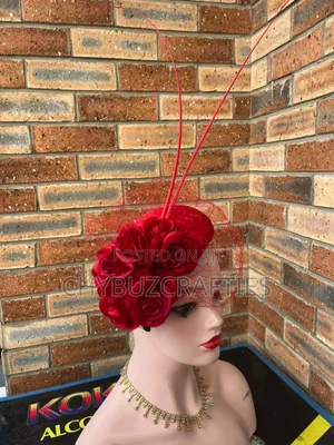 Red Rose Facinator