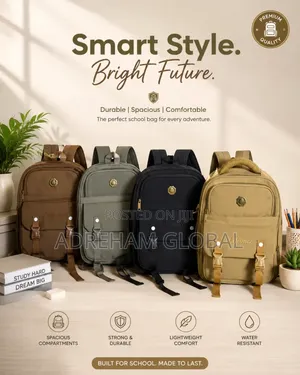 Quality Strong School Bag Age 8-10
