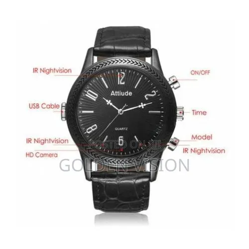 Full HD Hidden Video Camera Waterproof Wrist Watch Camera