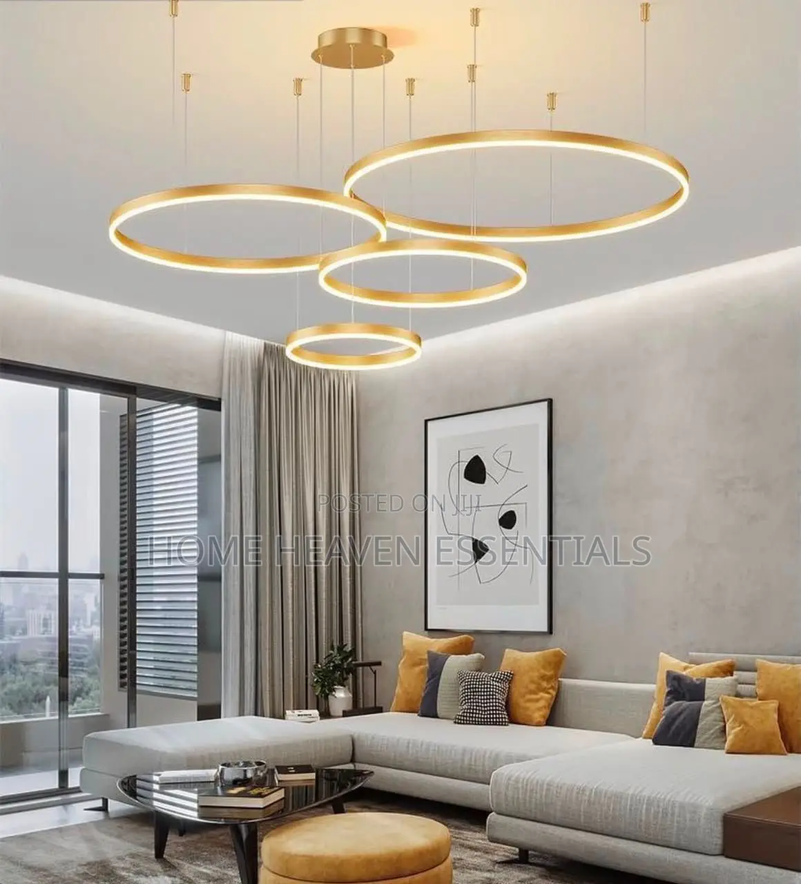 Four Rings Living Room Dropping Chandelier