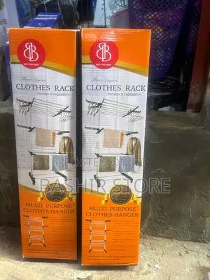 3-Tier Vertical Clothes Drying Rack Features Multiple Folding Wings