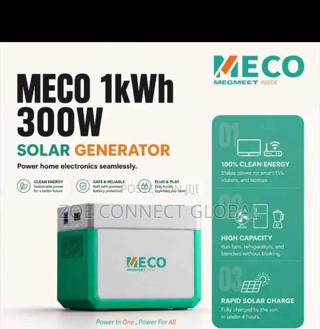 Meco 1kwh/Output 300w Solar Generator