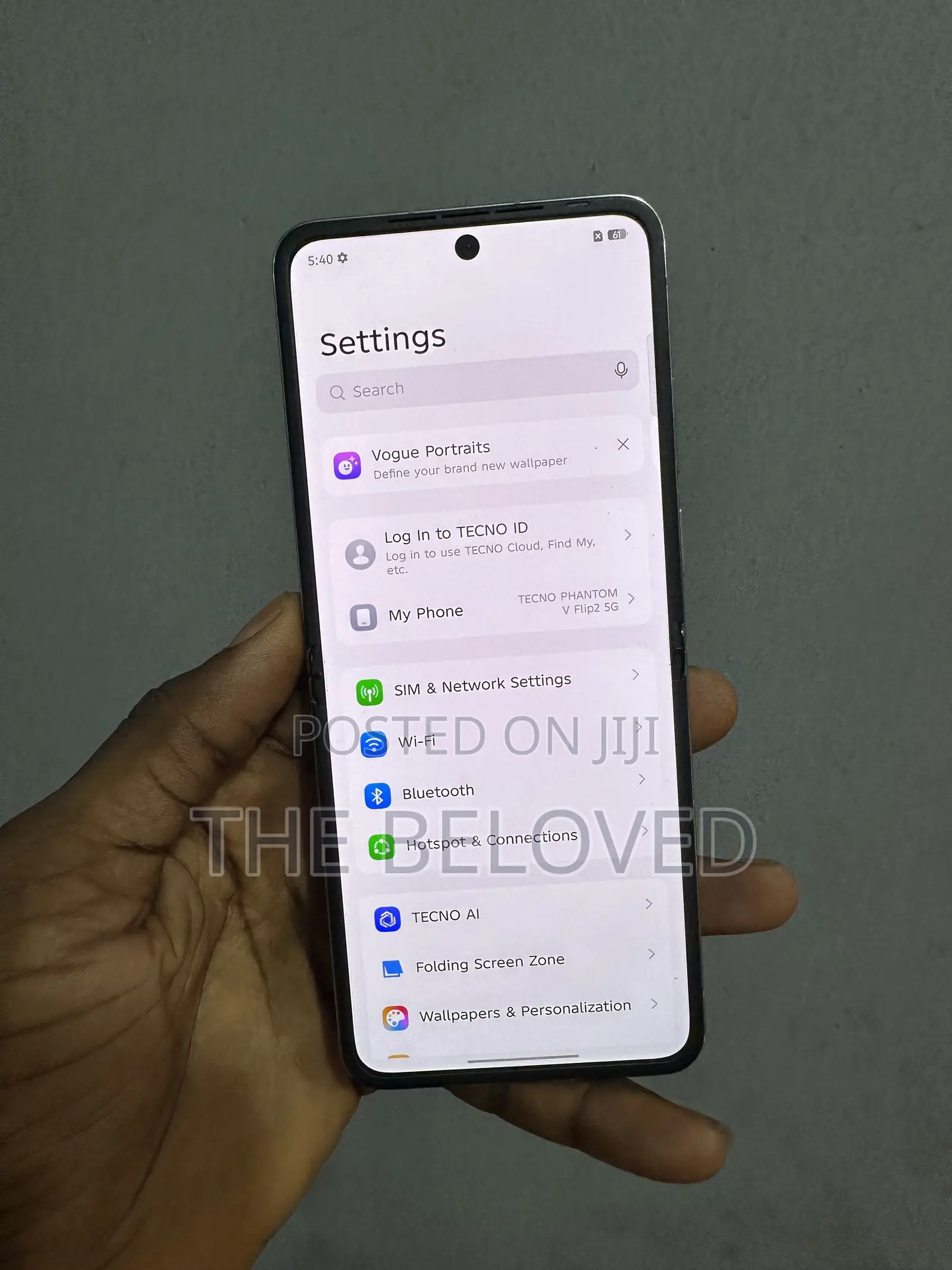 Tecno Phantom V Flip2 5G 256 GB Gray