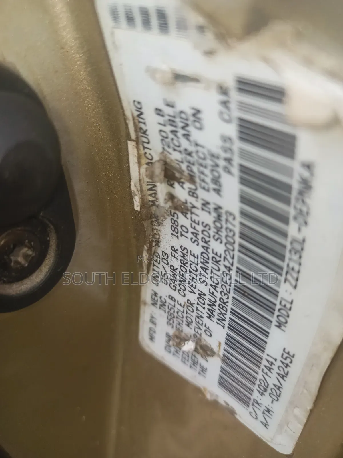Toyota Corolla 2004 Gold