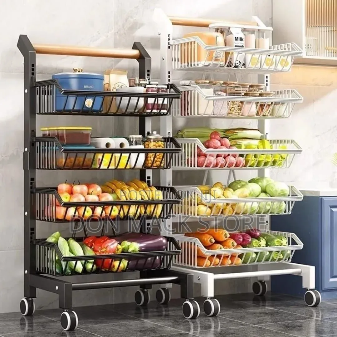 Multi Purpose Kitchen Trolley Storage Organizers 4Layers.