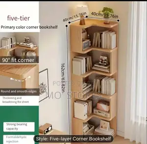 Tall Corner Bookshelf