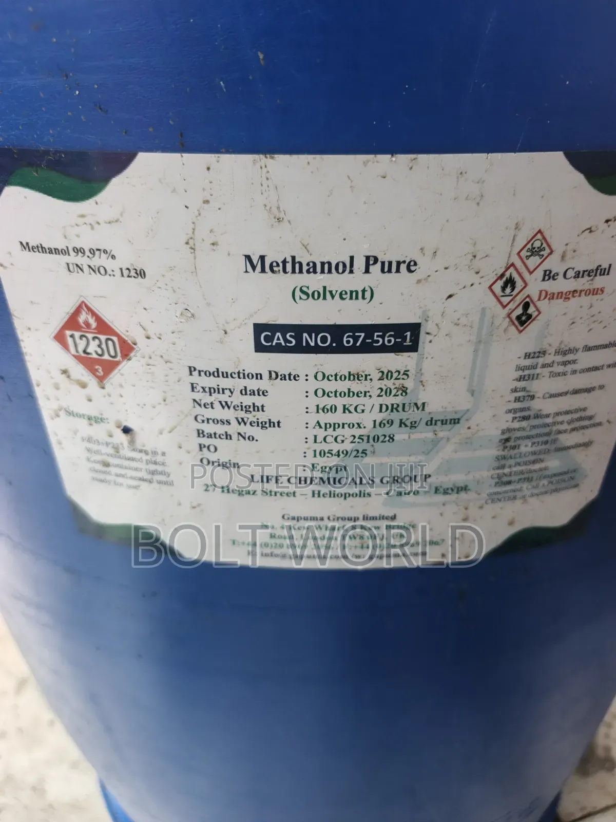 Methanol Pure Solvent