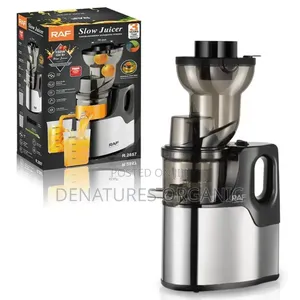 RAF Cold Press Slow Juicer - 150W Stainless Steel (Model R.2857)