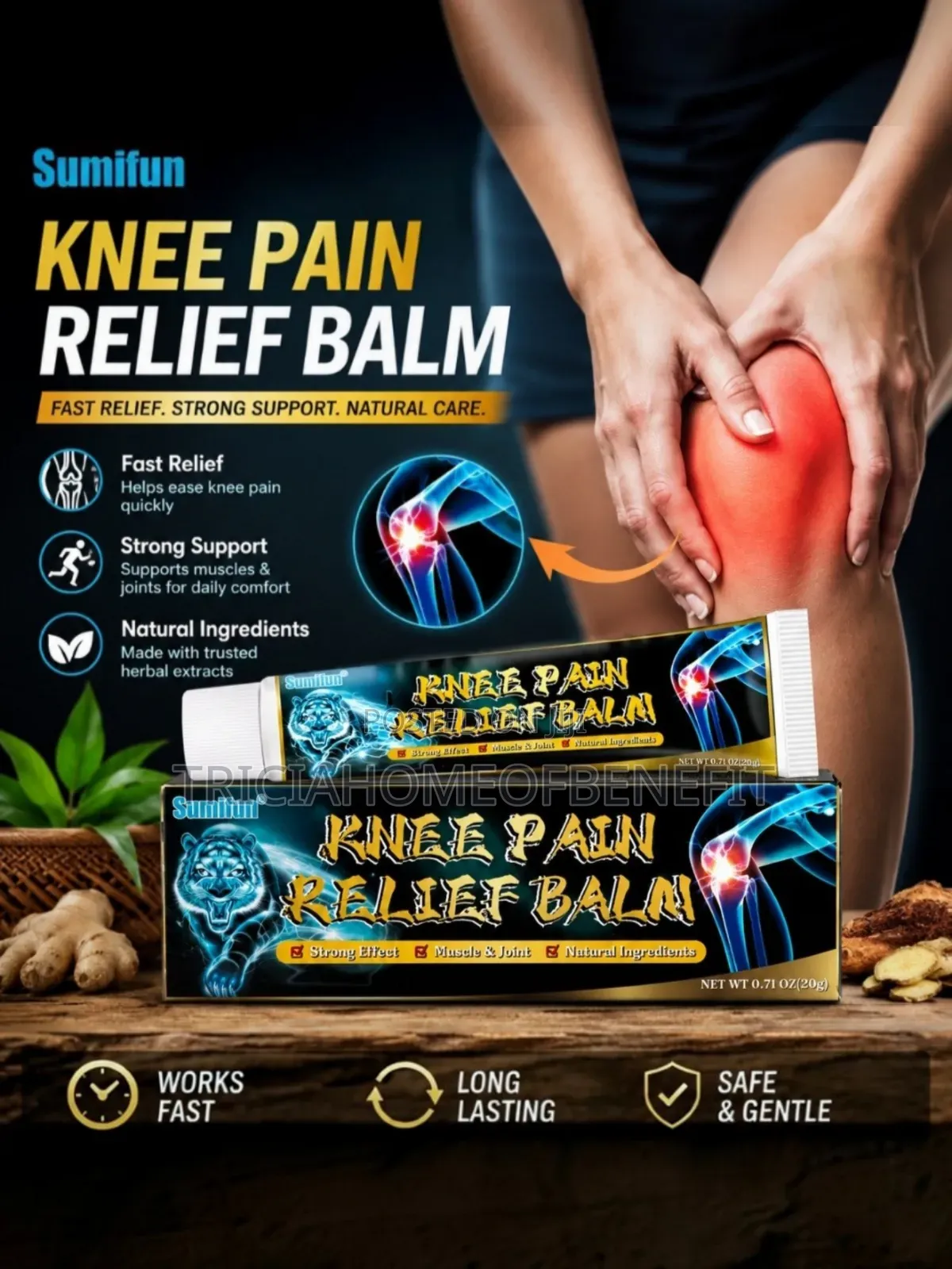 Sumifun Knee Pain Relief Balm