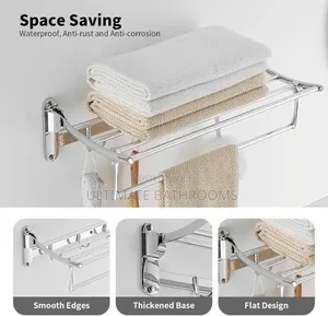 High Quality 90cm Chrome Multiple Towel Rack