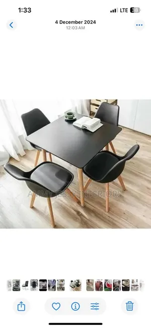 Dining Table and Chairs by Four