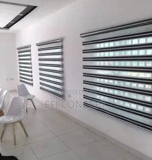 Attractive Floral Back and Brown Design Day and Night Window Blind