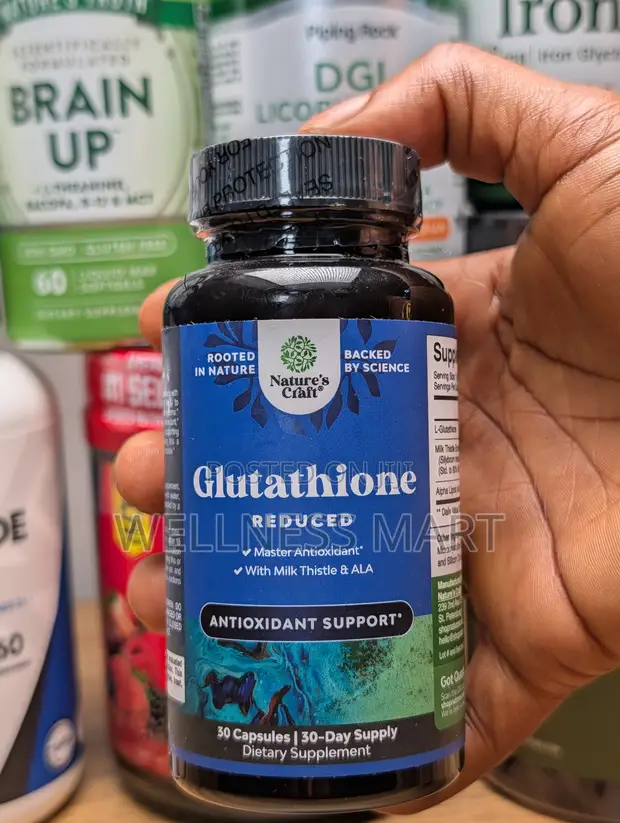natures craft glutathione 500mg | Skin Liver | 30 Caps Redness & Rosacea Concentration:1000 MCG/ML Bacteriostatic Water - Leo