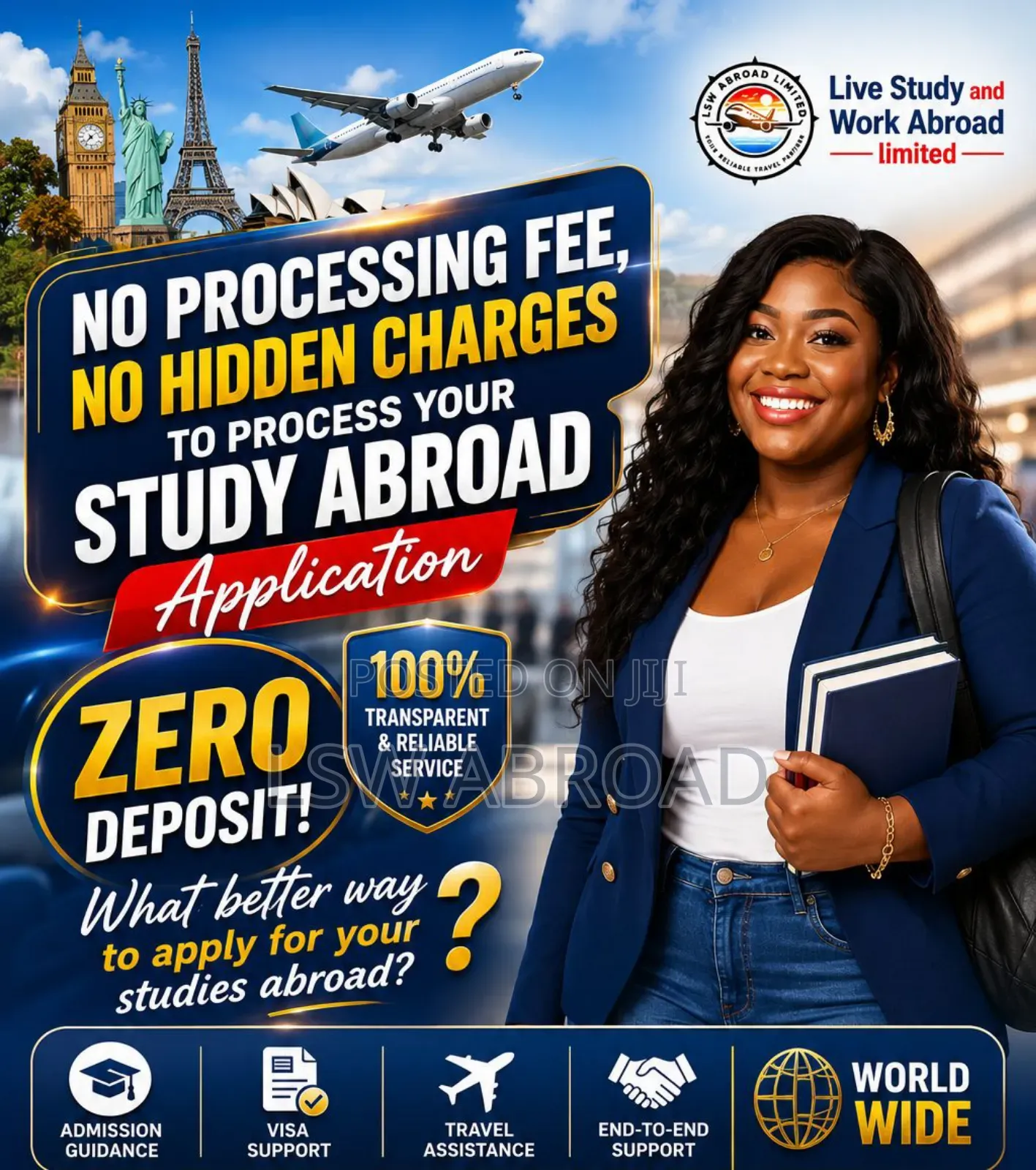 Study Abroad Without Paying an Application Fee