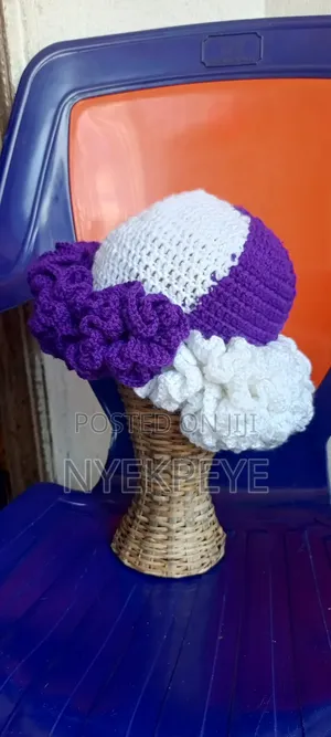 Crochet Ruffle Cap