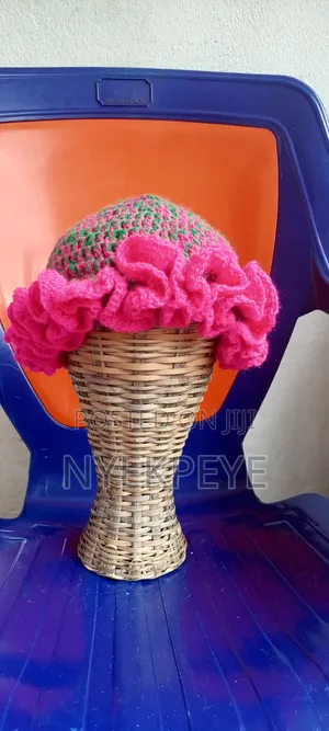 Crochet Ruffle Cap