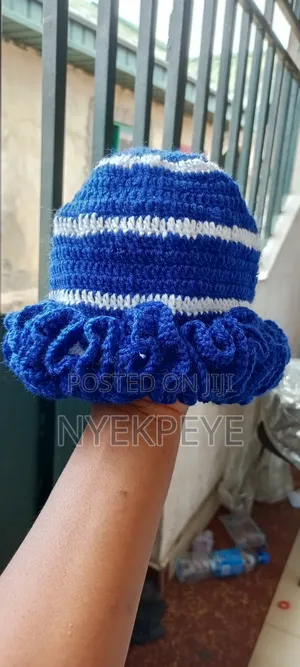 Crochet Ruffle Cap