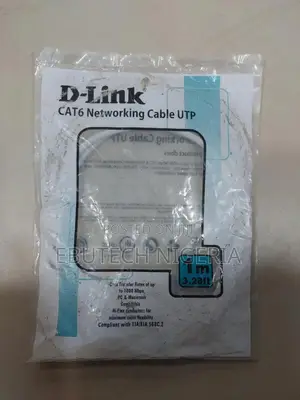 D-Link Cat 6 Utp 24 Awg Round Patch Cord 1m
