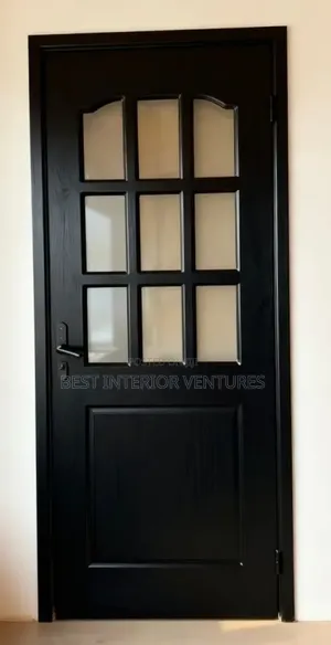 3ft by 7ft Kitchen Wooden Door With Glass 08
