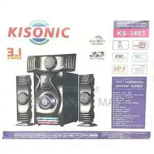 Kisonic Ks-3403 3.1 Channel Home Theater System With Subwoofer