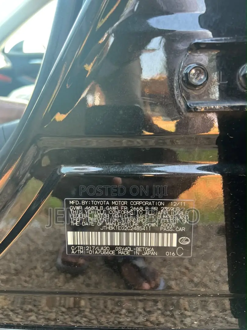 Lexus ES 2012 Black
