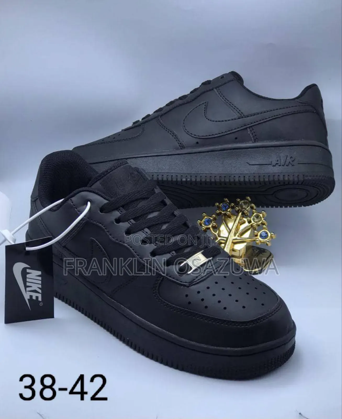 Premium Classic Black Sneakers