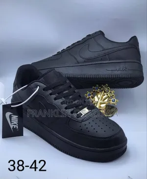 Premium Classic Black Sneakers
