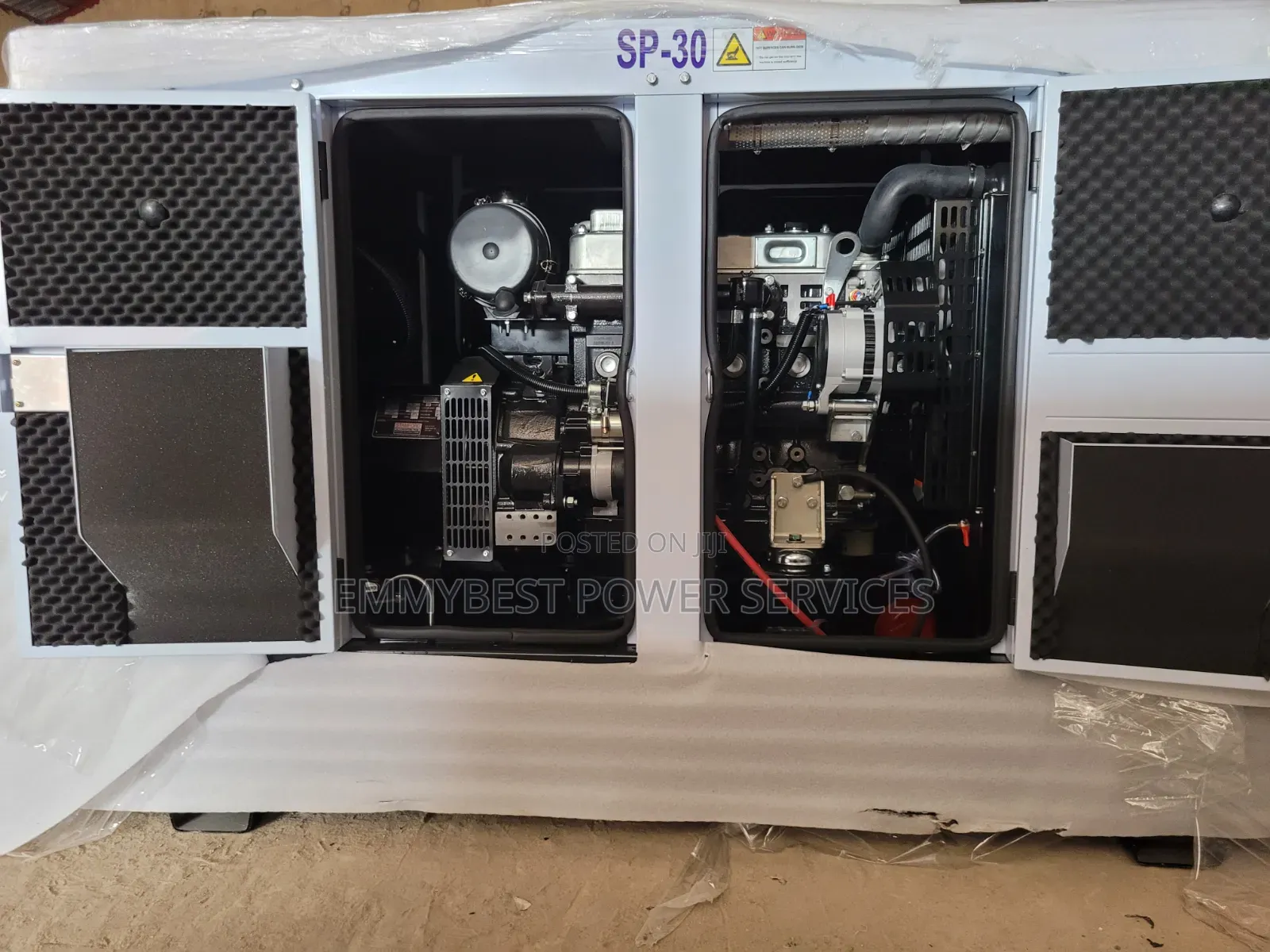 Low Fuel Consumption 30kva Perkins Soundproof Generator