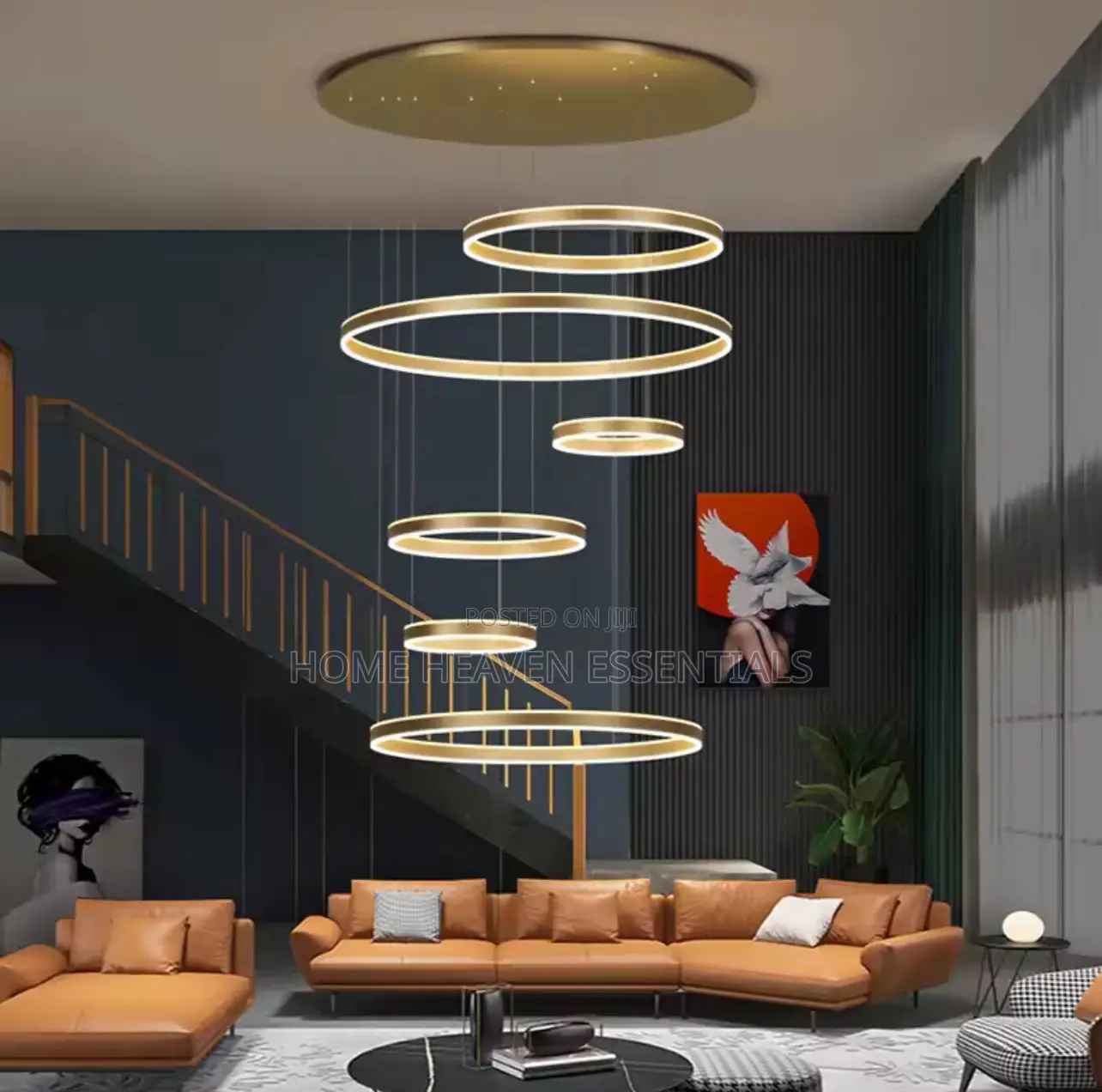 Modern Adjustable Nordic Home Decor Staircase Chandeliers