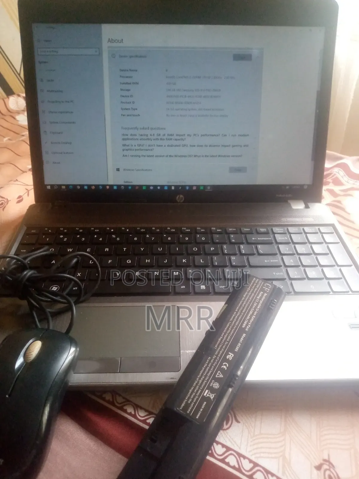 Laptop HP ProBook 4530S 4GB Intel Core i3 SSD 256GB