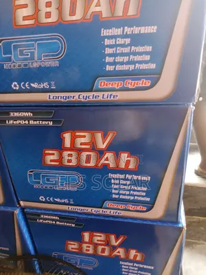 LG Power12V 280Ah LiFePO4LithiumBattery 3360Wh DeepCycle Solar Battery