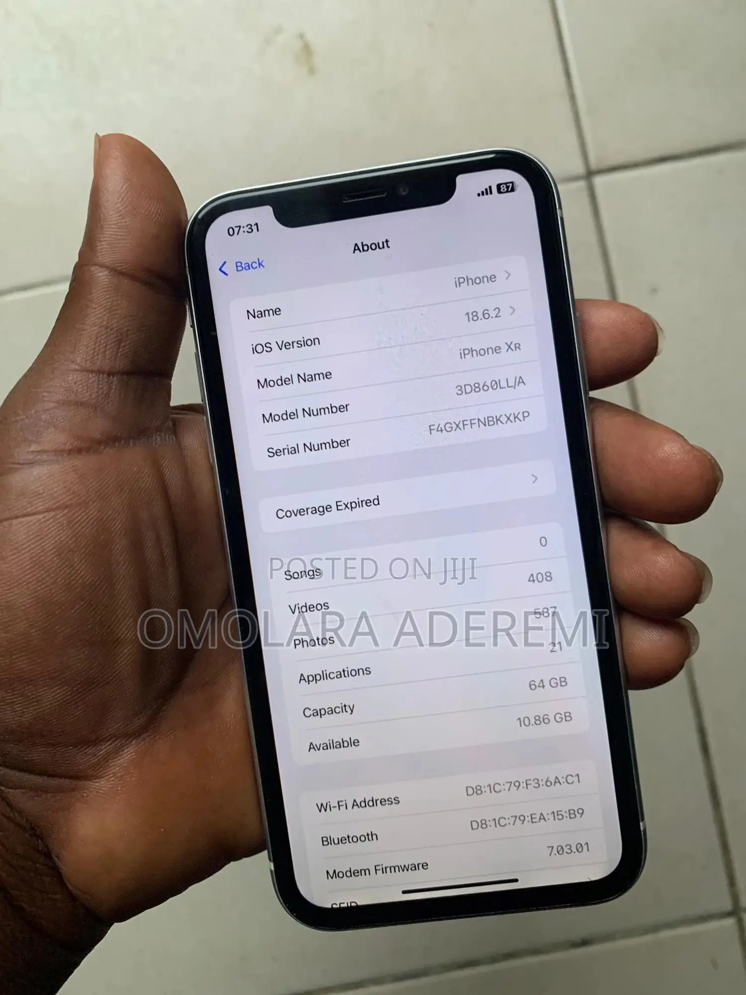 Apple iPhone XR 64 GB White