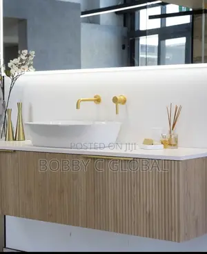 Gold Concealed Square Basin Mixer